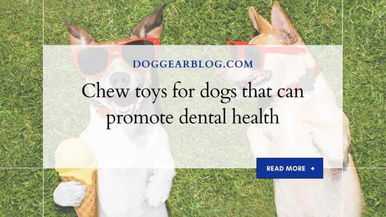 Chew toys for dogs that can promote dental health
